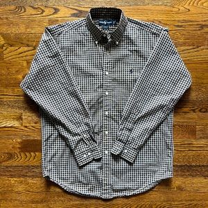 Men’s Ralph Lauren Polo Plaid Casual Dress Shirt Medium